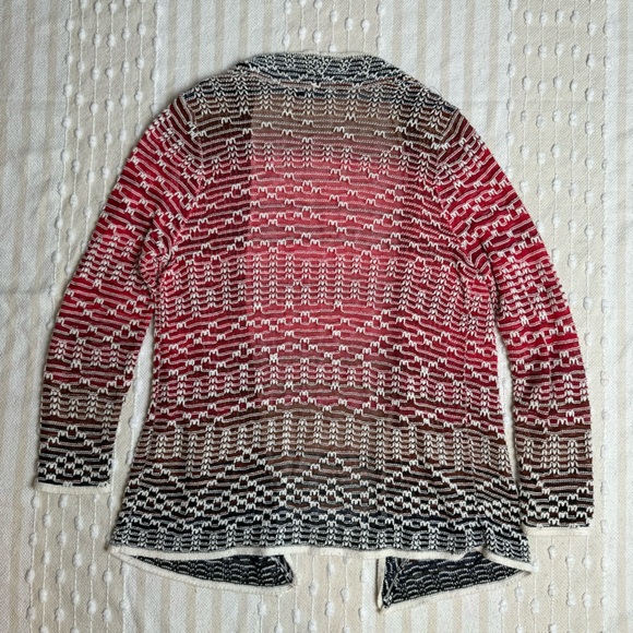 Nic and Zoe fireside linen blend ombré knit cardigan size large - Picture 7 of 7